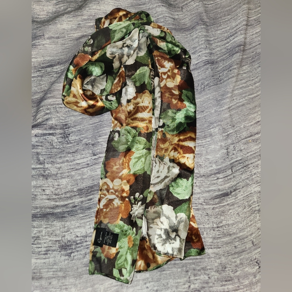 Cejon Women's Polyester Floral  Scarf‎